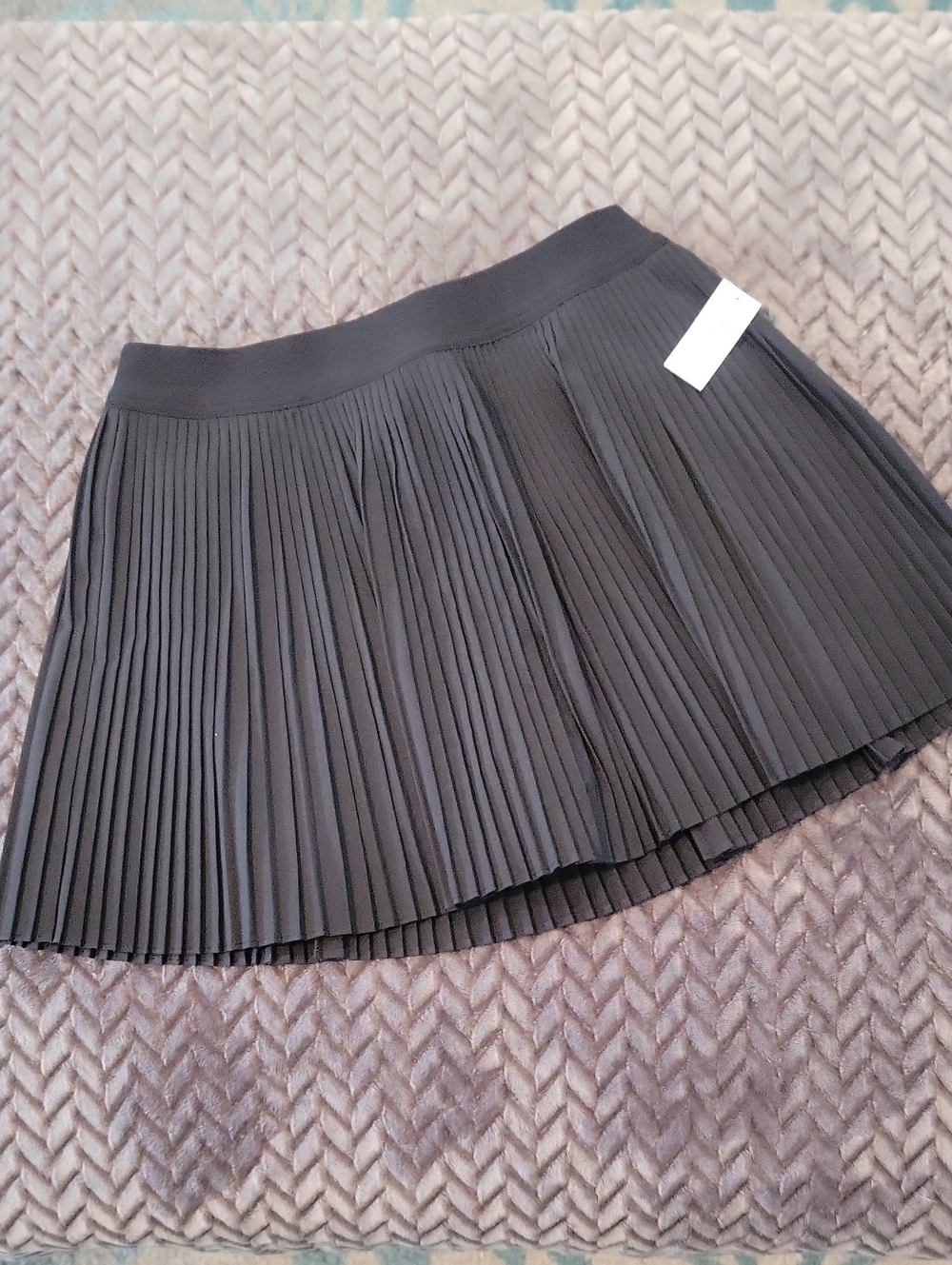 Classic Black Pleated Skater Skirt